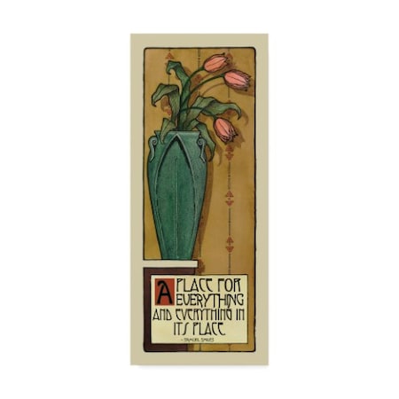 Michele Meissner 'Apple Green Vase' Canvas Art,20x47